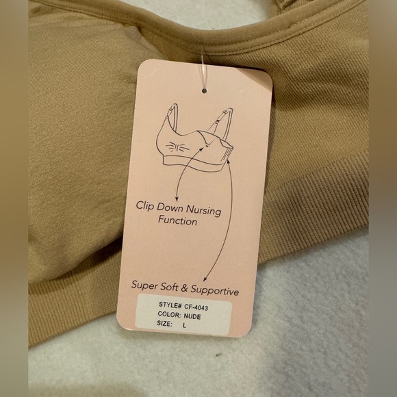 Under Control Seamless Tan Nursing Bra - Picture 2 of 6